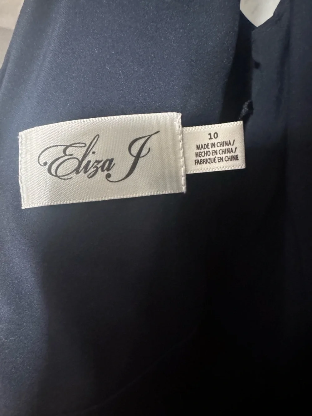 Eliza J Navy Ruched Formal Dress – Size 10 NWT - Picture 3 of 5